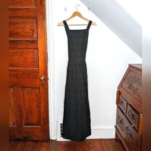 Hill House Elegant Black Floral Maxi Dress